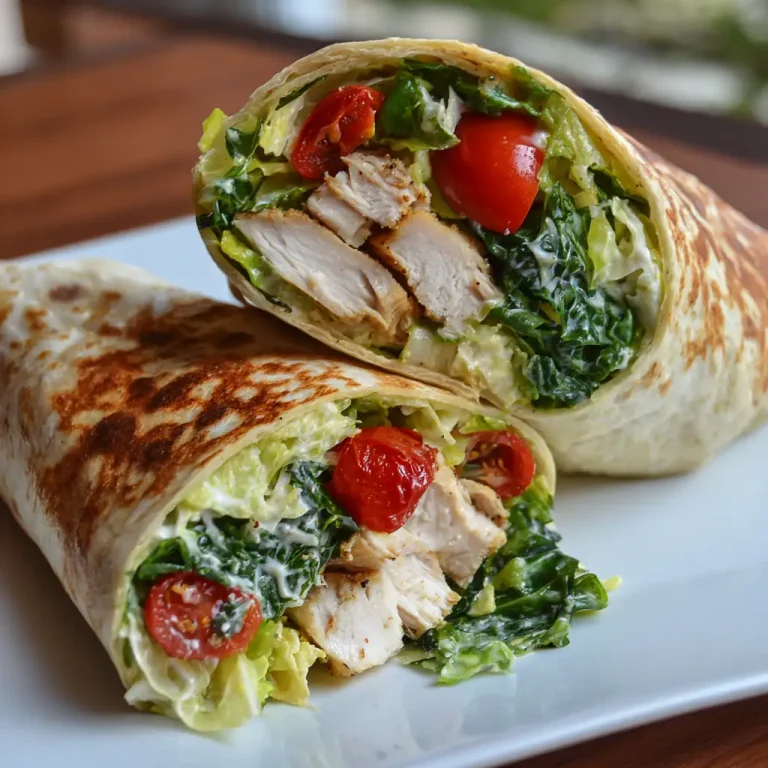 Chicken Caesar Salad Wrap Easy Healthy Recipe for Any Meal