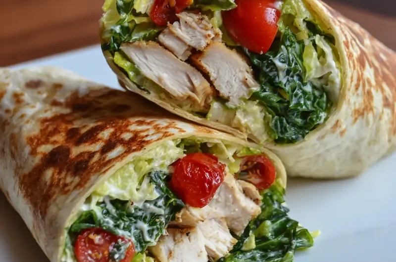 Chicken Caesar Salad Wrap Easy Healthy Recipe for Any Meal