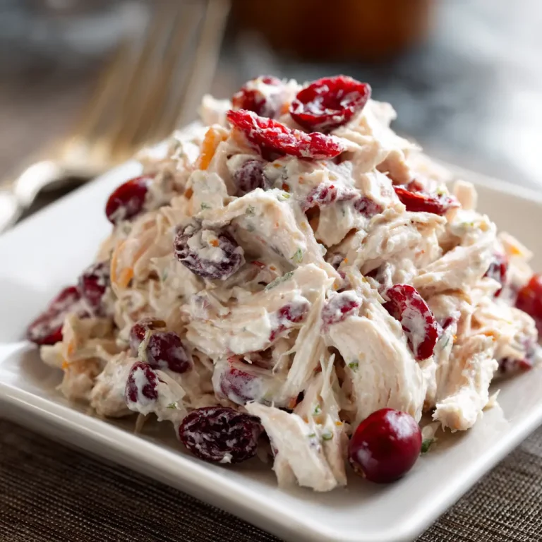 Chicken Salad with Cranberries Recipe | Sweet, Crunchy, and Healthy