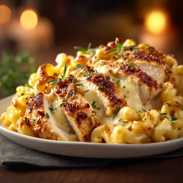 Chicken and Mac and Cheese