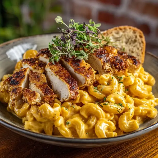 Chicken and Mac and Cheese