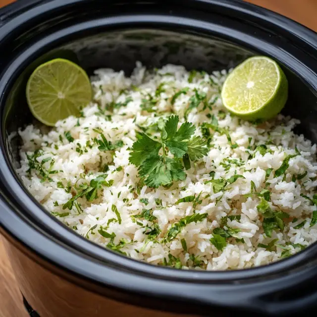 Cilantro Lime Rice in Rice Cooker