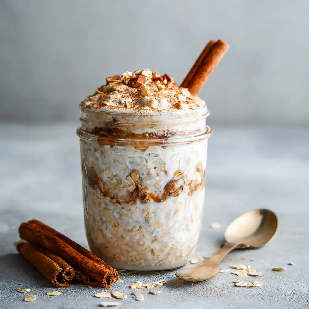 Cinnamon Roll Overnight Oats