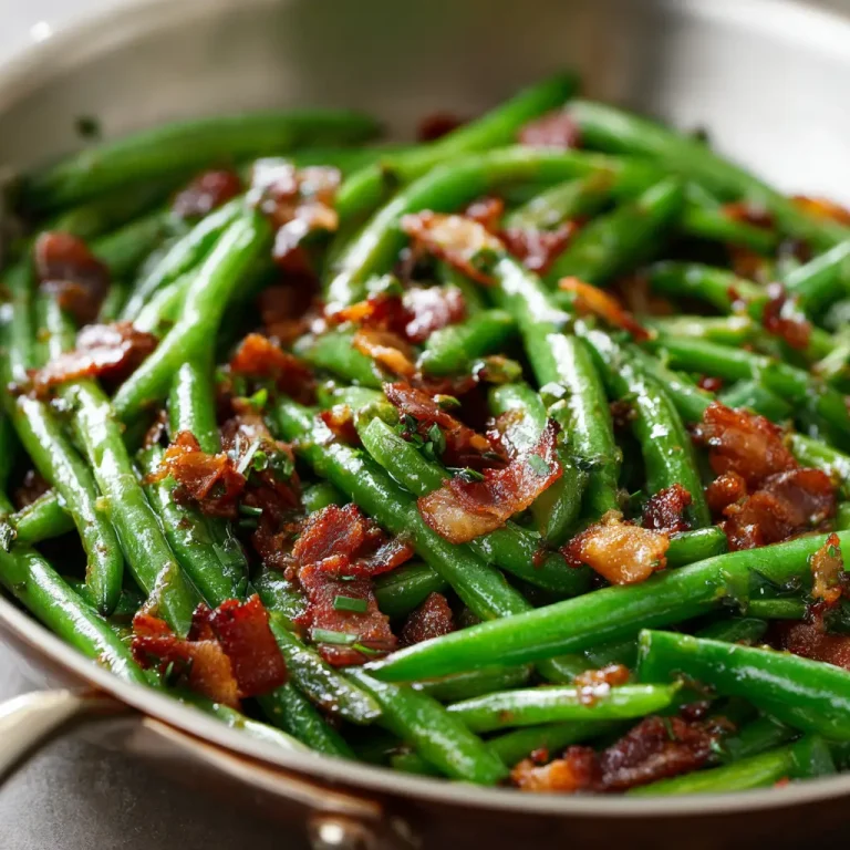 Green Beans with Bacon Recipe | Easy, Crispy, and Delicious Side Dish