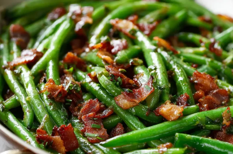 Green Beans with Bacon Recipe | Easy, Crispy, and Delicious Side Dish