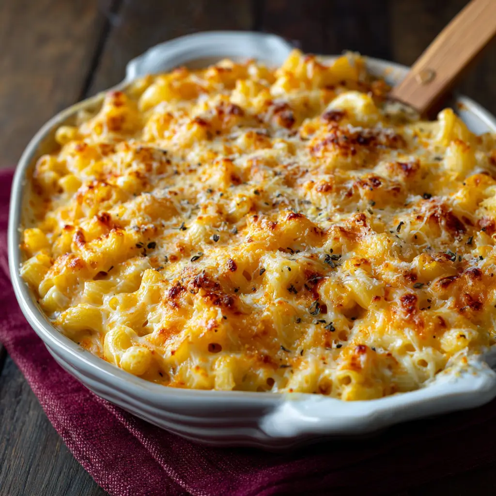 Homemade mac and cheese