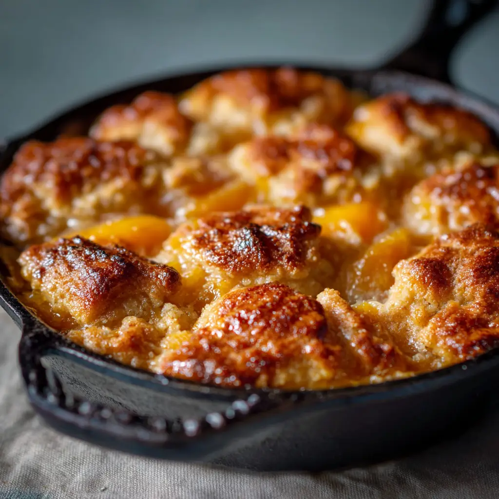Homemade peach cobbler recipe