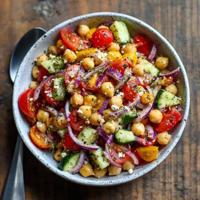 Mediterranean Chickpea Salad Recipe | Fresh, Healthy, and Easy to Make