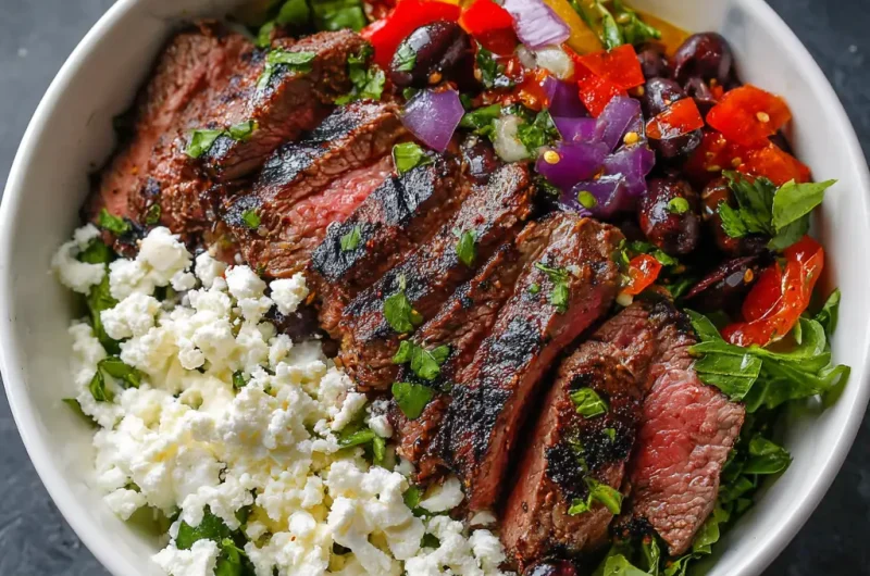 Mediterranean Steak Bowl Flavor Packed Healthy Dinner Recipe