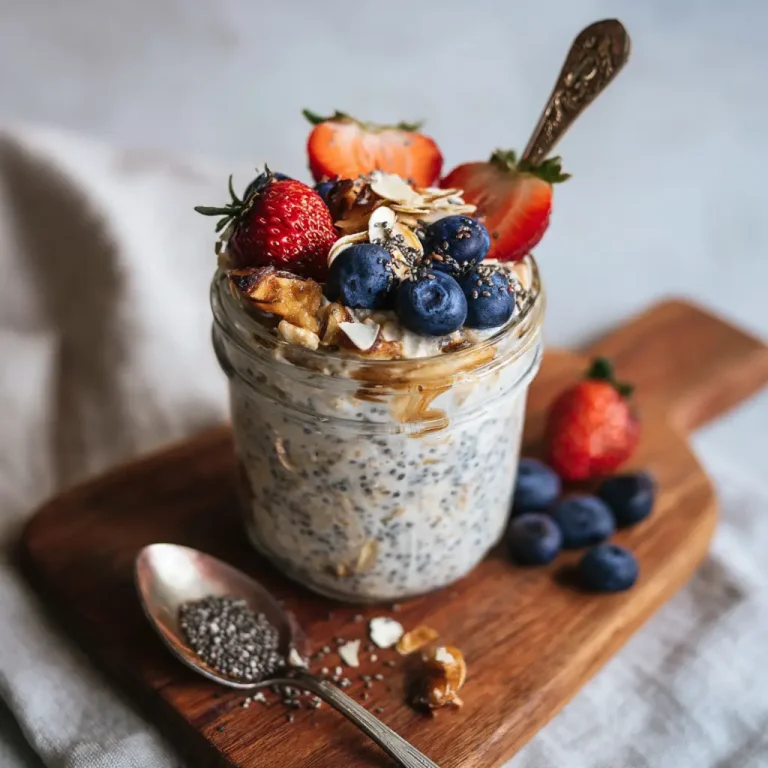 Overnight Oats with Chia Seeds Healthy Easy Make Ahead Breakfast