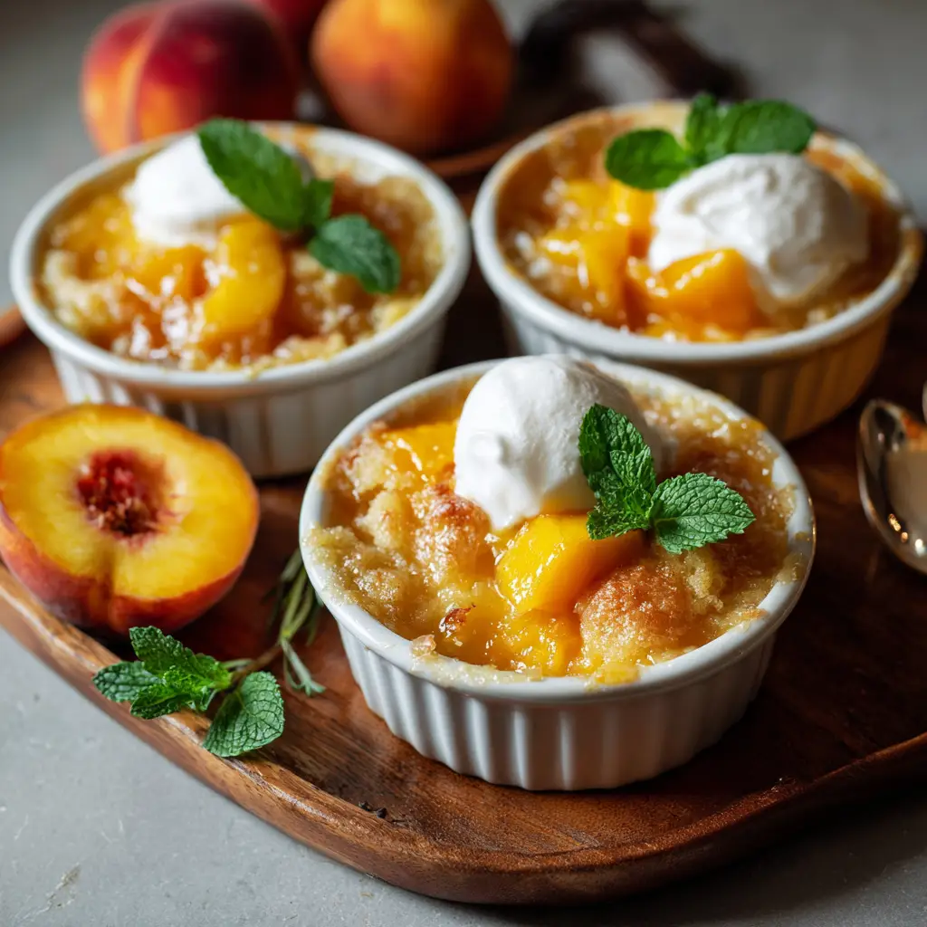Peach Cobbler with Canned Peaches