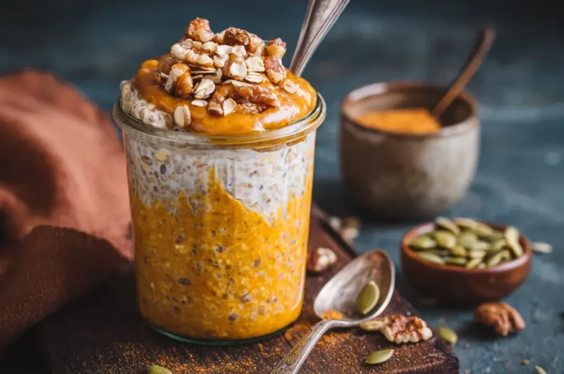 Pumpkin Overnight Oats Recipe | Healthy and Easy Breakfast Idea