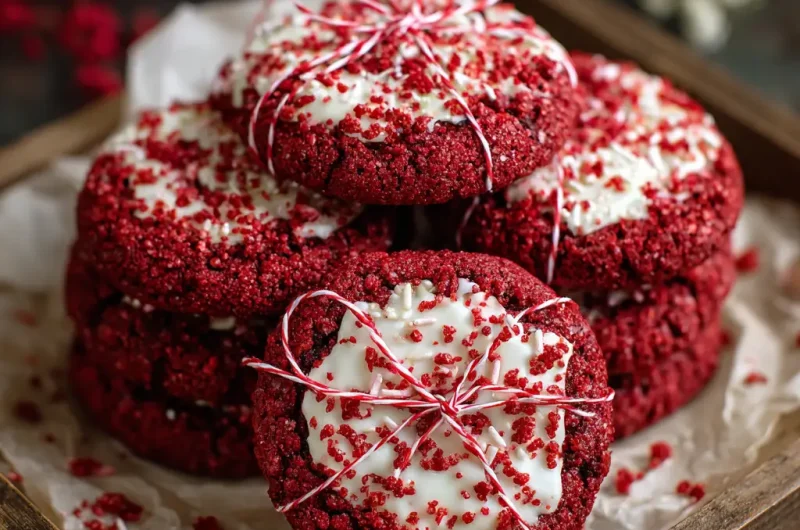 Red Velvet Cookies Recipe Soft Chewy Bakery Style Treats at Home