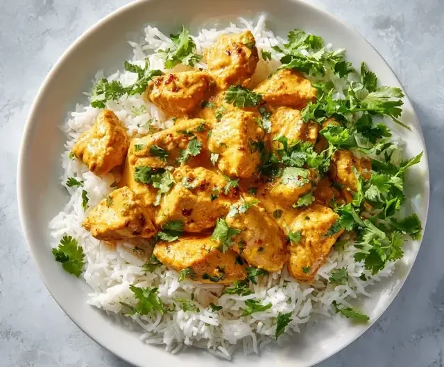 Creamy Rice Butter Chicken Recipe