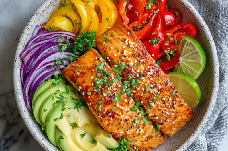 Salmon bowl recipe for a flavorful and easy homemade meal