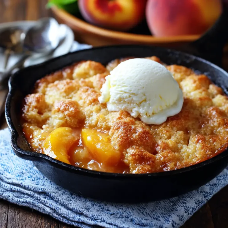 Homemade peach cobbler recipe simple guide for a warm and comforting dessert