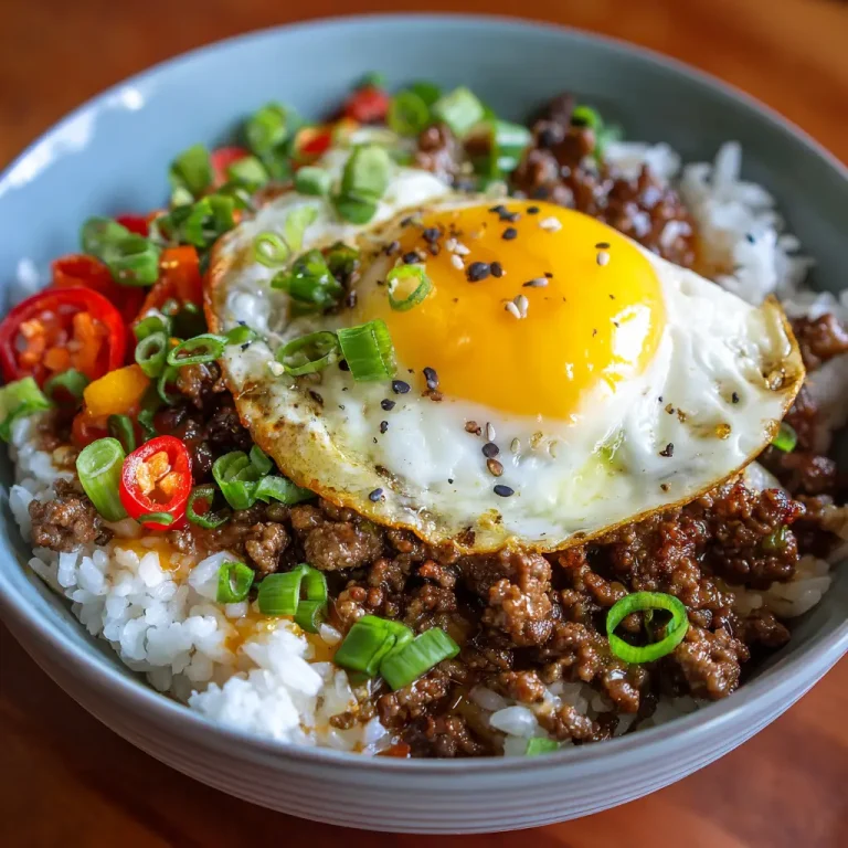 Ground beef rice bowl easy and flavorful recipe idea