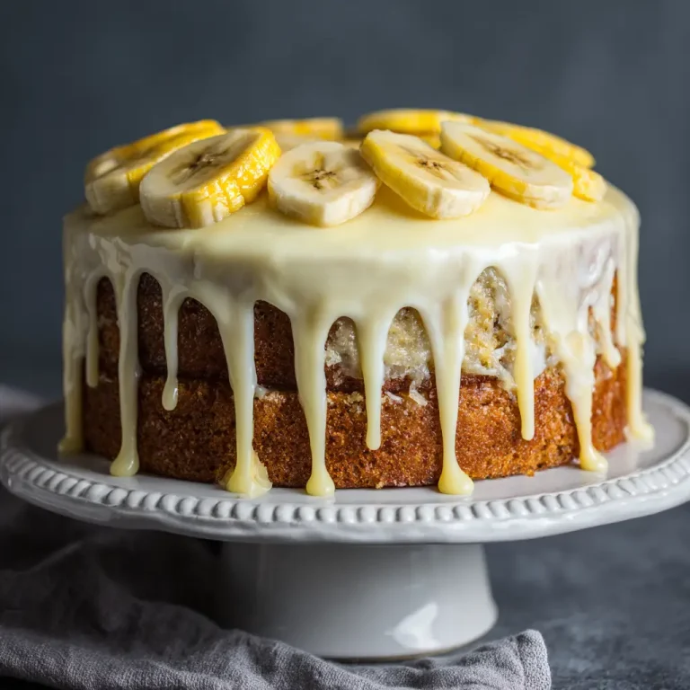 Banana cake with cake mix yellow easy moist homemade recipe