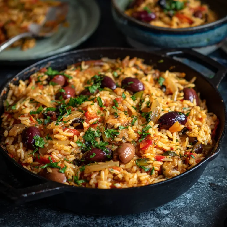 Mediterranean rice recipe packed with fresh flavors healthy ingredients and easy cooking steps