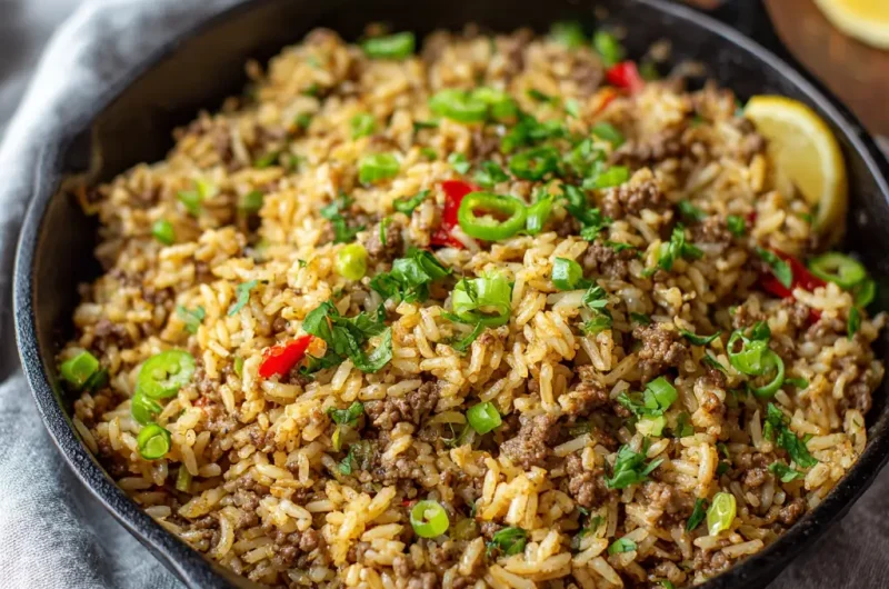 Dirty Rice with Ground Beef Recipe | Easy, Flavorful, and Hearty Meal