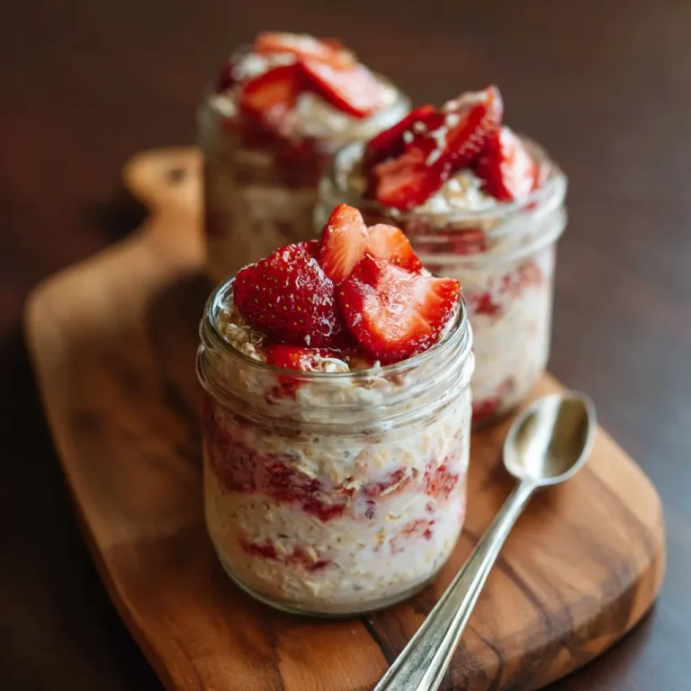 Strawberry Overnight Oats Healthy Easy Breakfast Recipe for Busy Mornings