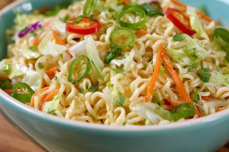 Ramen Noodle Salad Recipe Perfect for Lunch and Potlucks