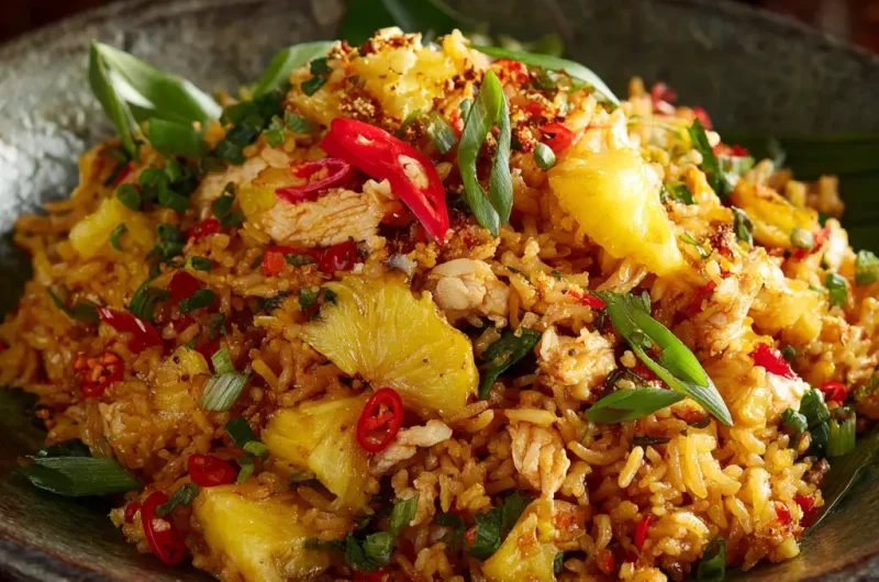 Pineapple Fried Rice Recipe Easy Homemade Tropical Style Meal