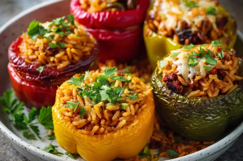 Stuffed Peppers With Rice Easy Homemade Recipe for Healthy Meals