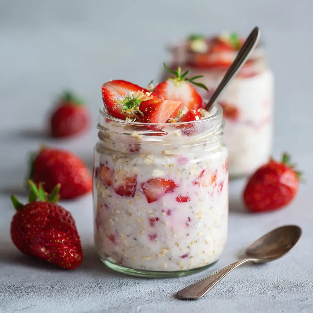 Strawberry Cheesecake Overnight Oats