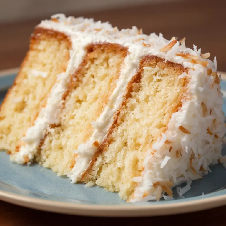 Coconut Cake from Cake Mix Boxes Recipe | Easy and Moist Homemade Cake