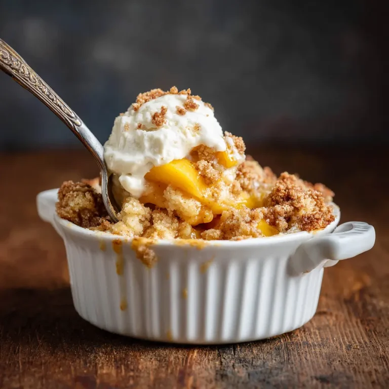 Healthy Peach Cobbler Recipe | Guilt Free and Delicious Dessert