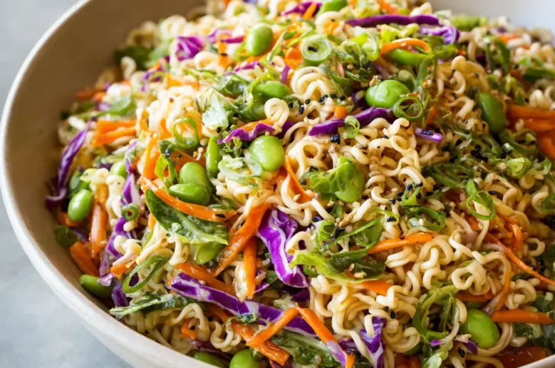 Asian Ramen Noodle Salad: A Crunchy, Flavorful Delight