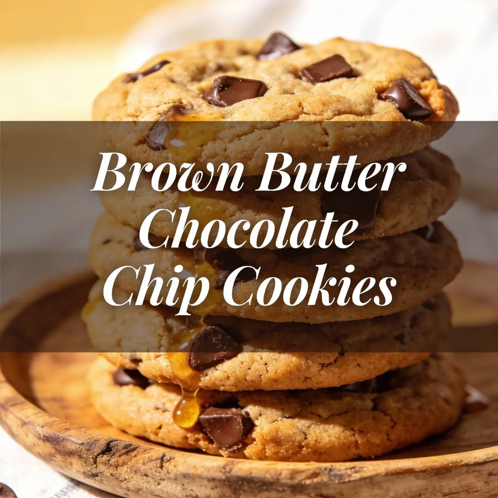 Brown Butter Chocolate Chip Cookies Soft 