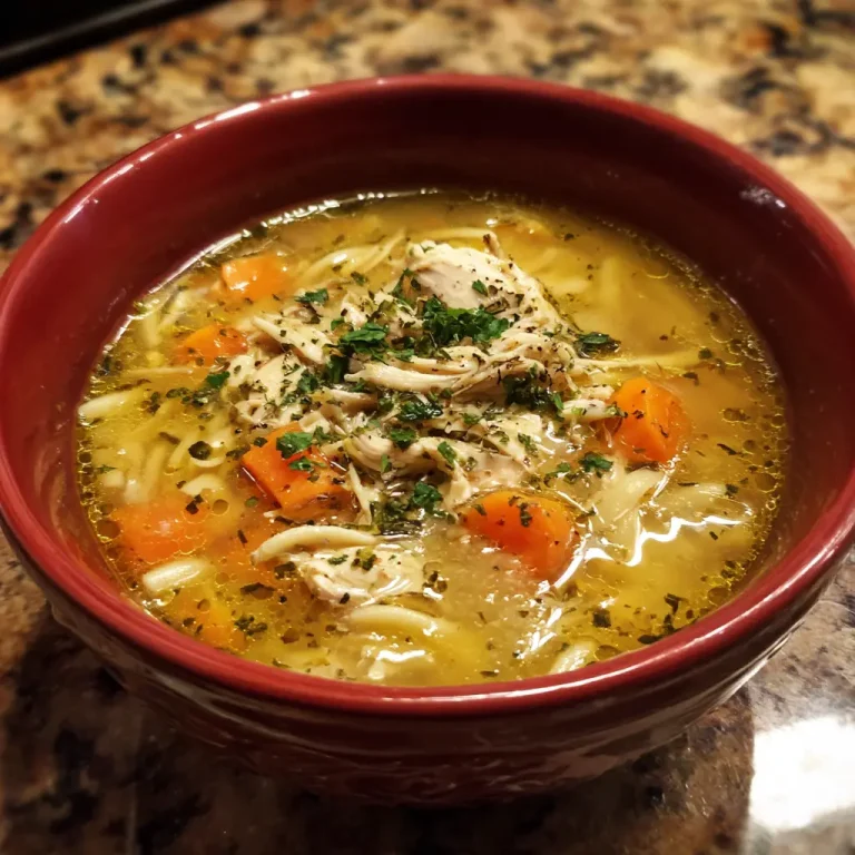 Easy Chicken Noodle Soup Recipe for Quick Comfort Meals at Home