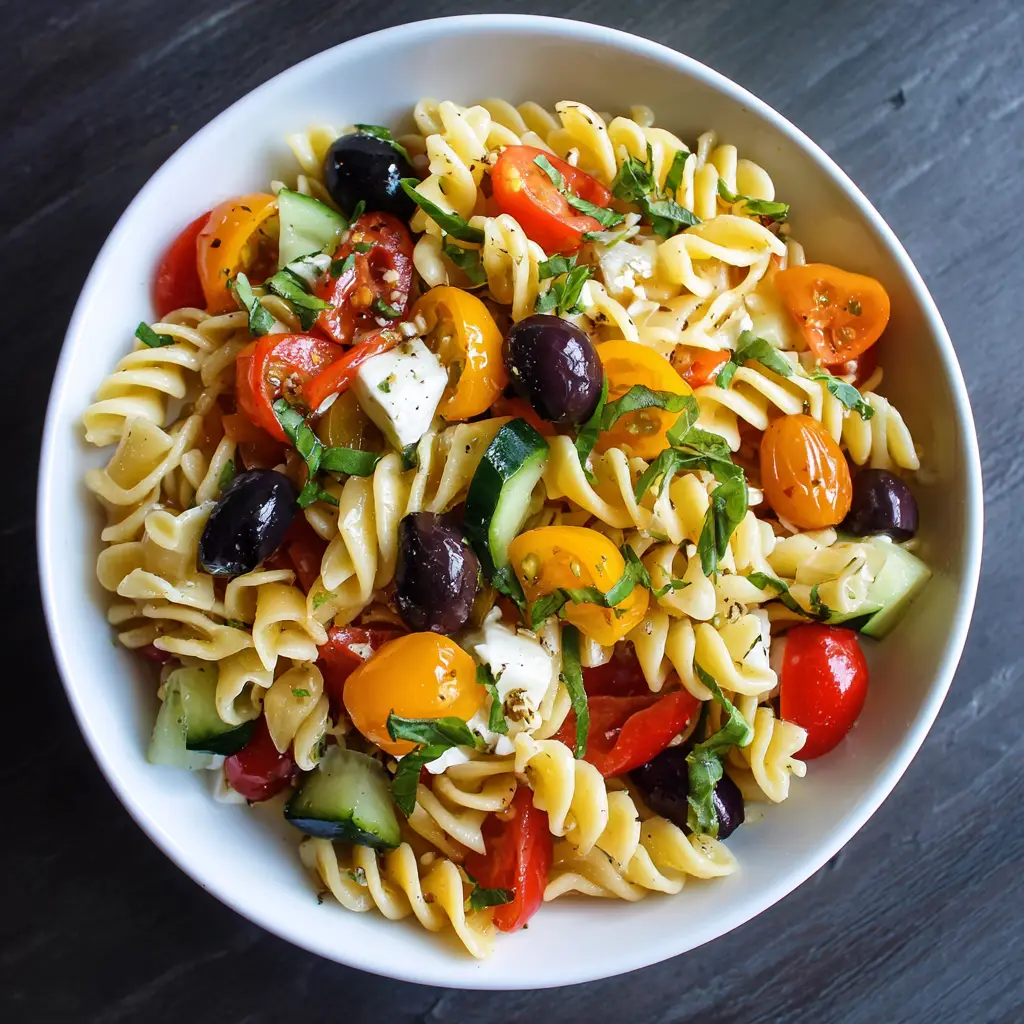 Healthy pasta salad
