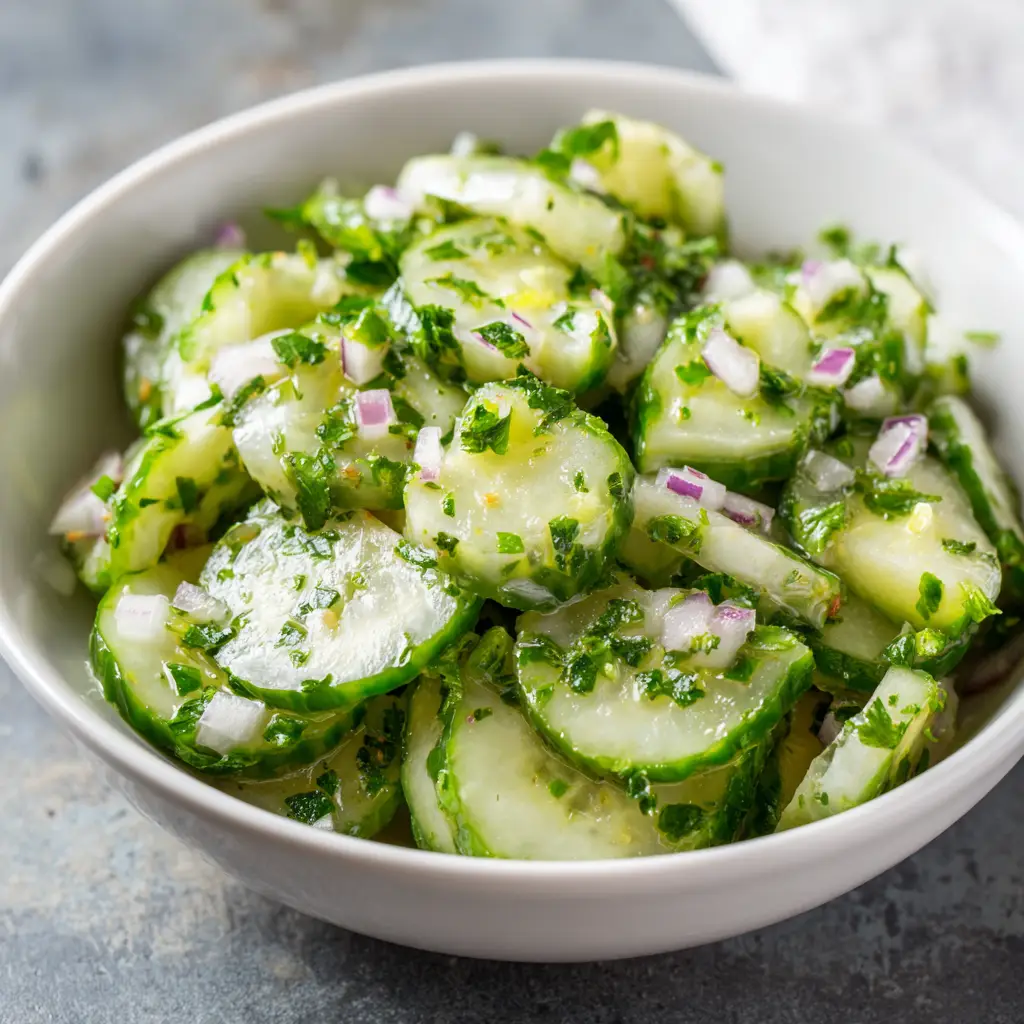 Keto Cucumber Salad 