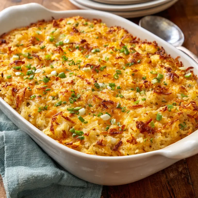 Potluck Hash Brown Casserole Recipe | Creamy, Cheesy, Crowd-Pleasing