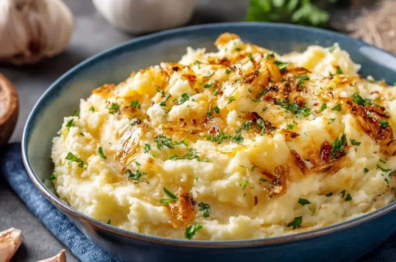 Roasted Garlic Mashed Potatoes Creamy Easy Homemade Recipe