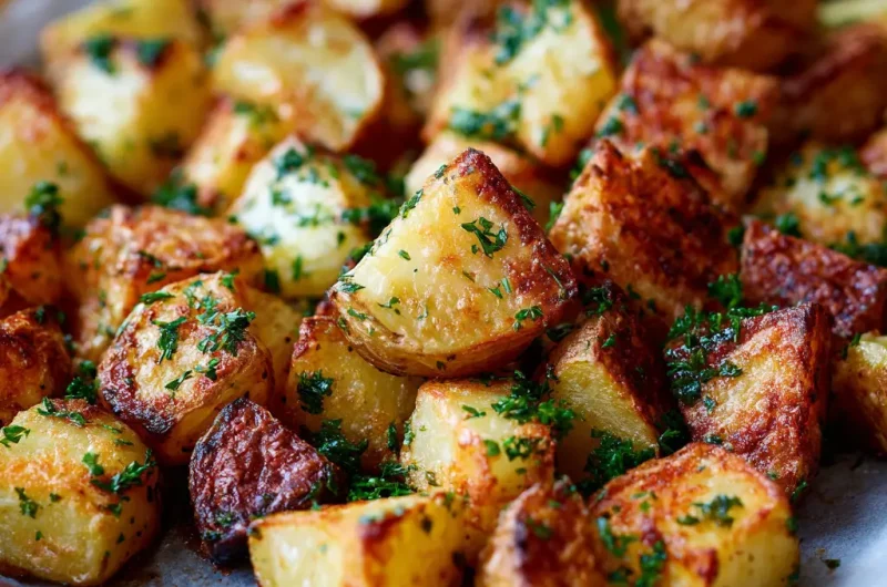 Crispy Roasted Potatoes Perfect Oven Roasted Side Dish Recipe