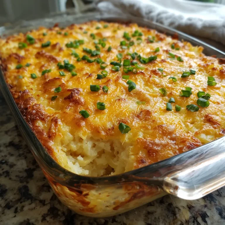 Brunch Hash Brown Casserole Easy Cheesy Comfort Recipe for Perfect Brunch