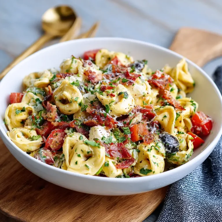 Tortellini Pasta Salad Recipe with Fresh Vegetables and Italian Flavor