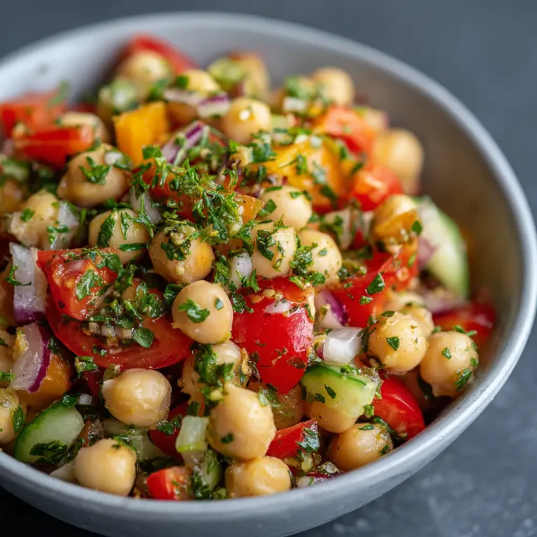 Chickpea Salad Recipe Healthy Fresh and Easy