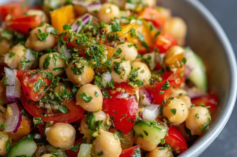 Chickpea Salad Recipe Healthy Fresh and Easy