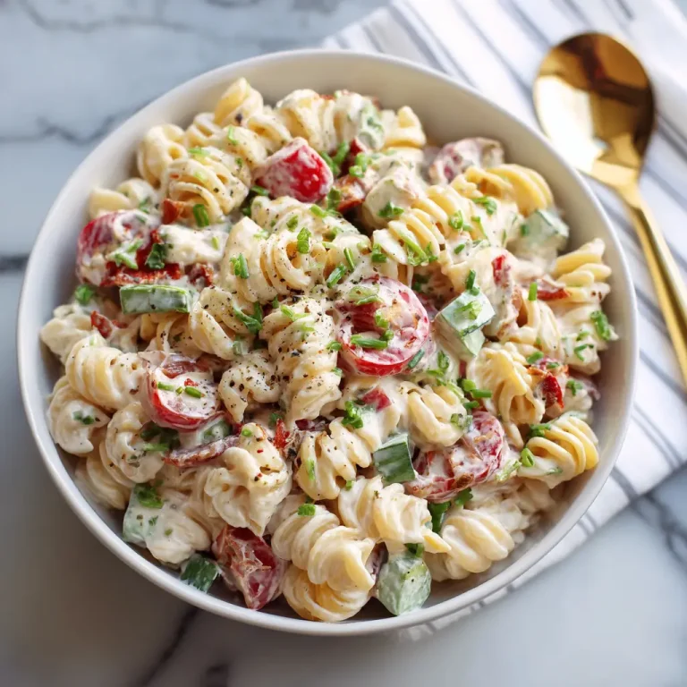 Creamy Pasta Salad Recipe | Easy Homemade Pasta Salad