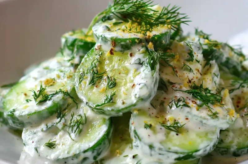 Creamy Cucumber Salad Recipe That Is Fresh Smooth and Perfect for Any Meal