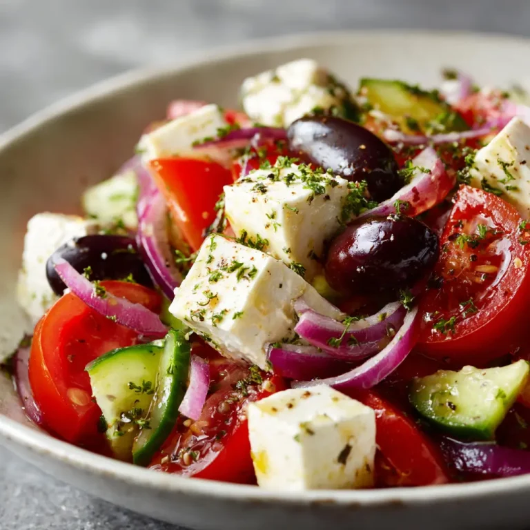 Greek Salad Recipe: Fresh, Healthy, and Delicious Mediterranean Salad