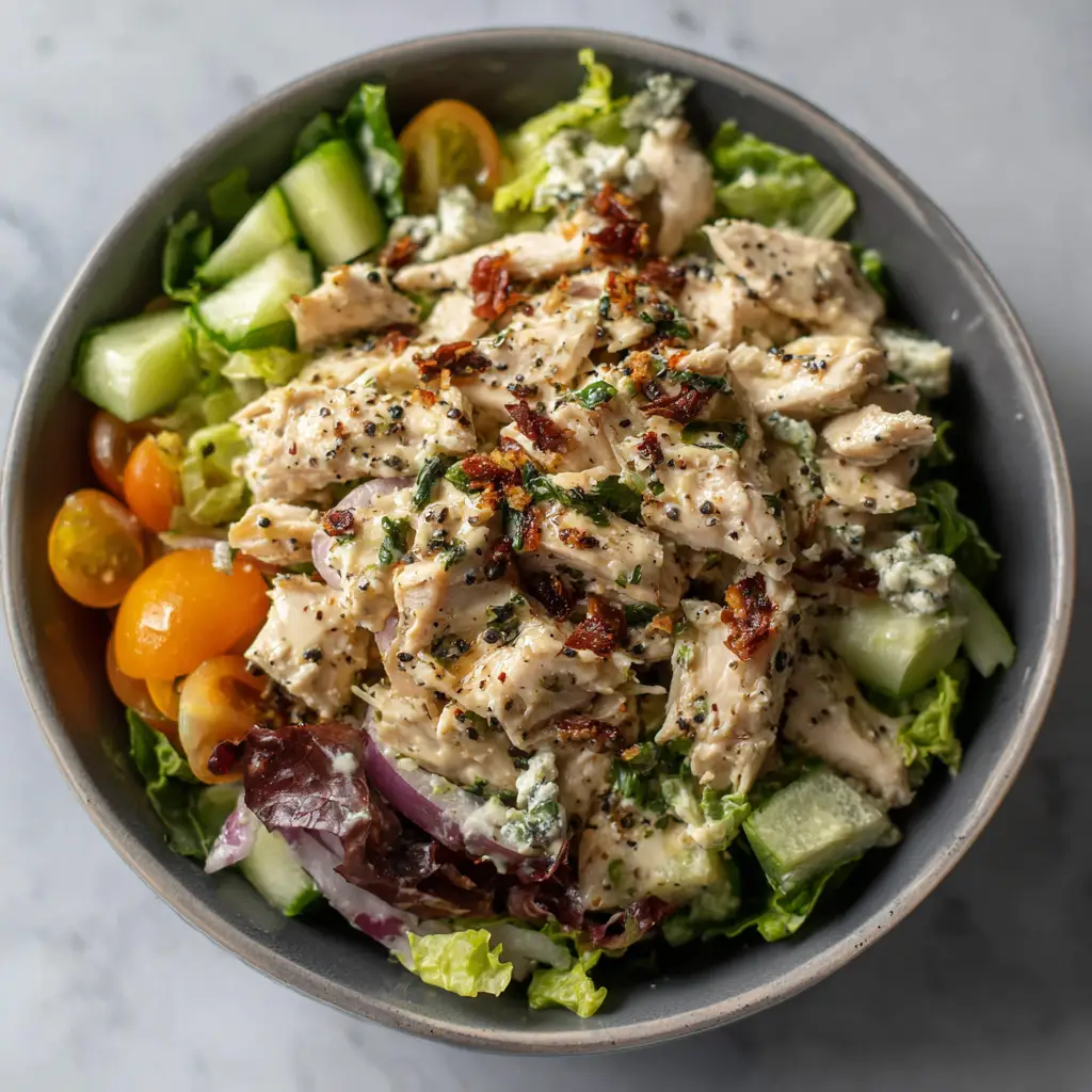 high protein chicken salad