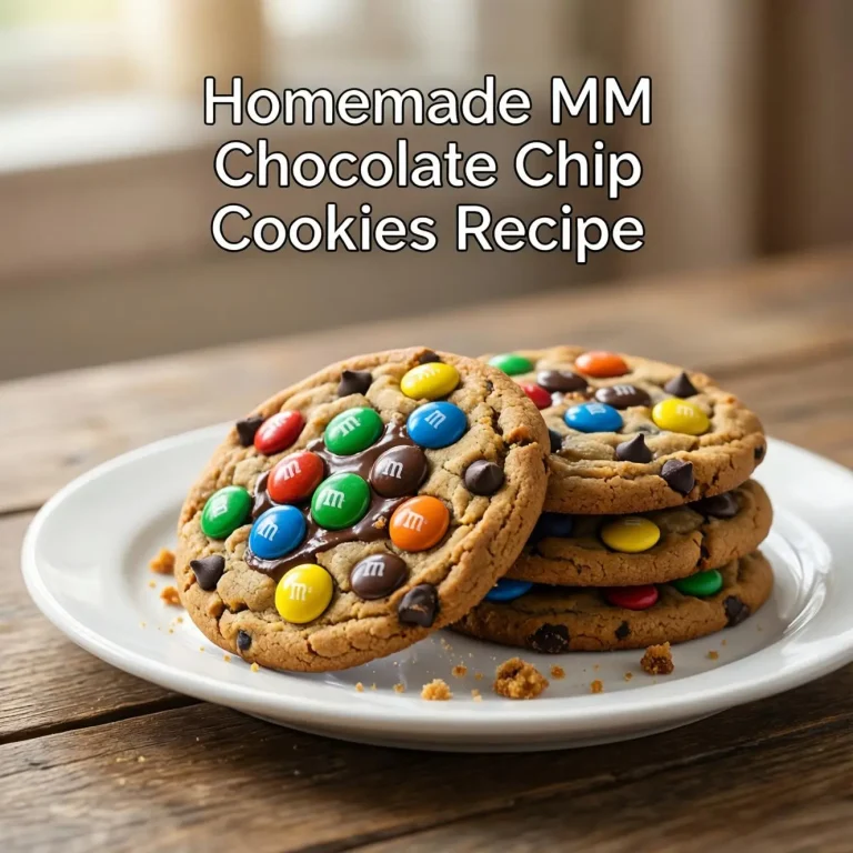 mm chocolate chip cookies recipe Easy Homemade Soft and Chewy Cookies