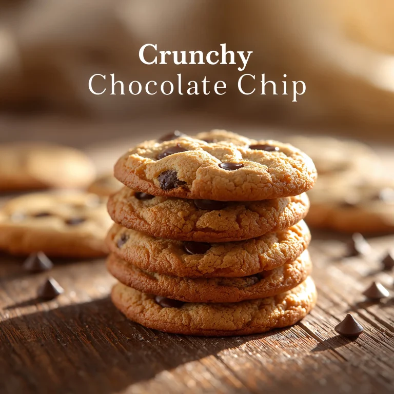 Crunchy Chocolate Chip Cookies Recipe | Easy Homemade Bakery Style Cookies