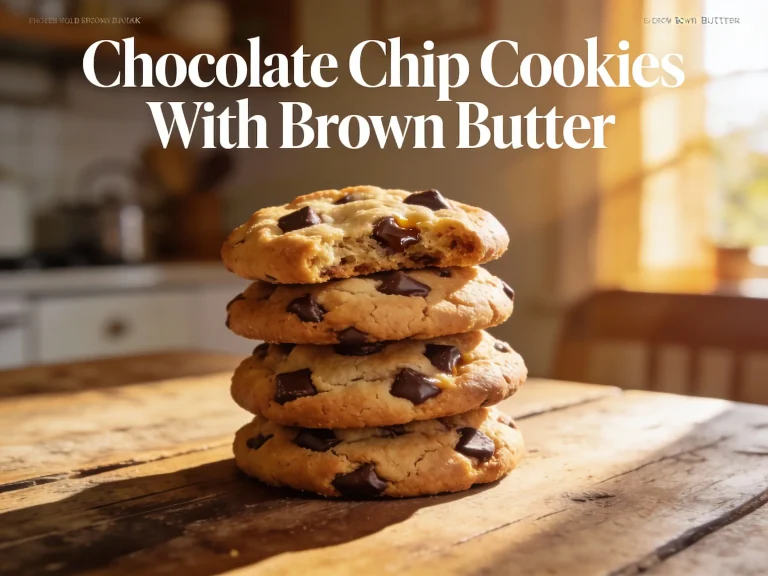 Chocolate Chip Cookies With Brown Butter Rich Bakery Style Recipe